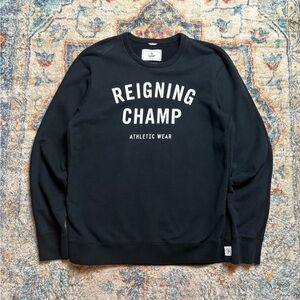 Reigning Champ Spellout Crewneck Large